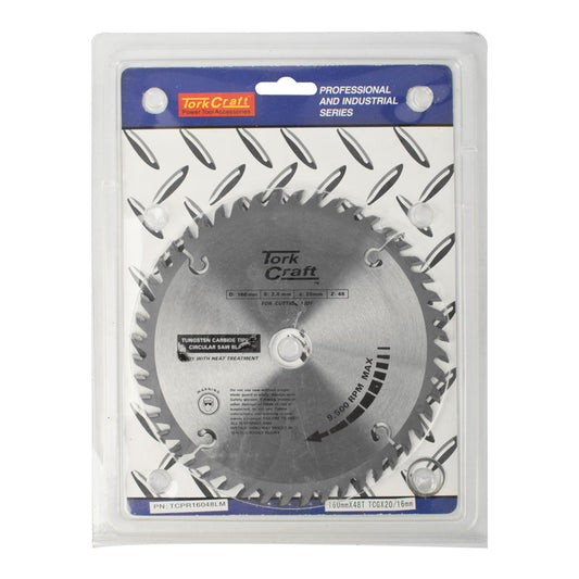 Tork Craft BLADE TCT 160 X 48T 20/16 TCG POSITIVE PROFESSIONAL INDUSTRIAL