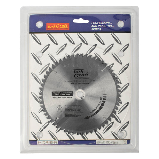 Tork Craft BLADE TCT 160 X 56T 20/16MM ALUM CUTTING PROFESIONAL INDUSTRIAL
