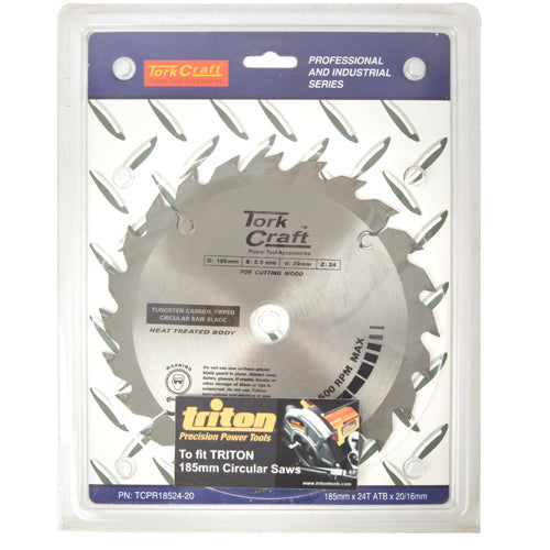 Tork Craft BLADE TCT 185 X 24T 20/16 ATB POSITIVE PROFESIONAL INDUSTRIAL