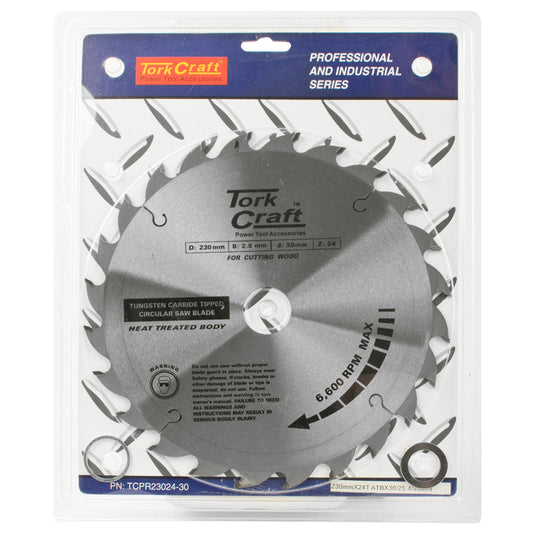 Tork Craft BLADE TCT 230 X 24T 30/1/20 ATB POSITIVE PROFESIONAL INDUSTRIAL