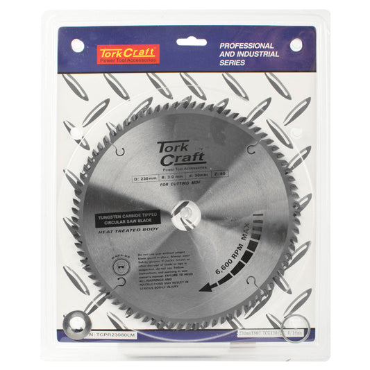 Tork Craft BLADE TCT 230 X 80T 30/1/16 TCG POSITIVE PROFESIONAL INDUSTRIAL