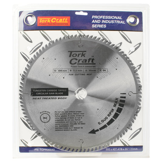 Tork Craft BLADE TCT 300 X 40T 30/1/20  ATB POSITIVE PROFESIONAL INDUSTRIAL