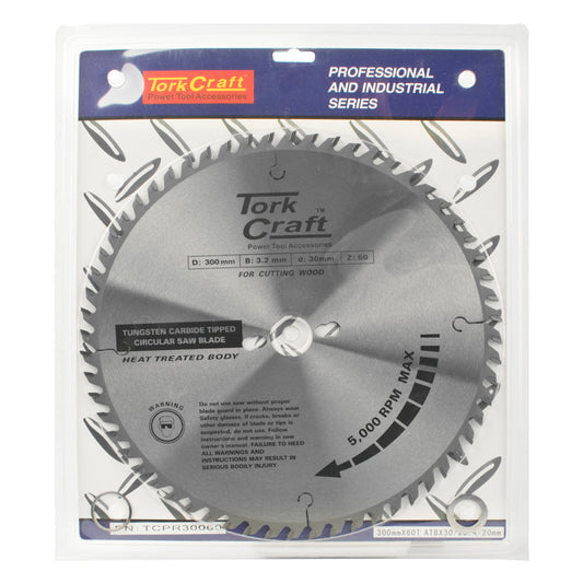 Tork Craft BLADE TCT 300 X 60T 30/1/20 ATB POSITIVE PROFESIONAL INDUSTRIAL