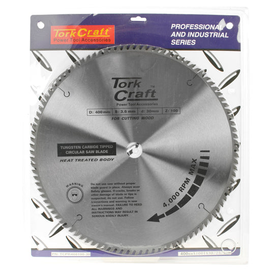 Tork Craft BLADE TCT 400 X 100T 30/1 PROFESIONAL INDUSTRIAL