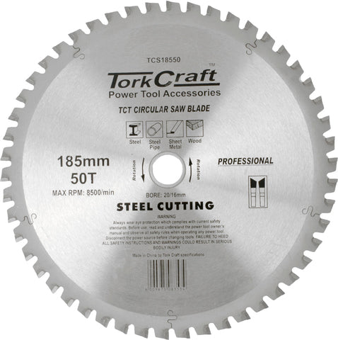 Tct Blade Steel Cutting 185X50T 20/16 freeshipping - Africa Tool Distributors