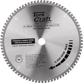 Tork Craft Tct Blade Steel Cutting. 300 X 80T 25.4 Bore freeshipping - Africa Tool Distributors