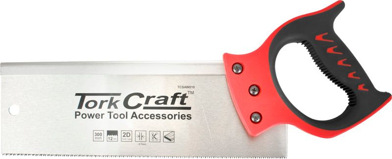 Tork Craft BACK SAW 300MM 12TPI 0.7MM TEMP. BLADE ABS HANDLE