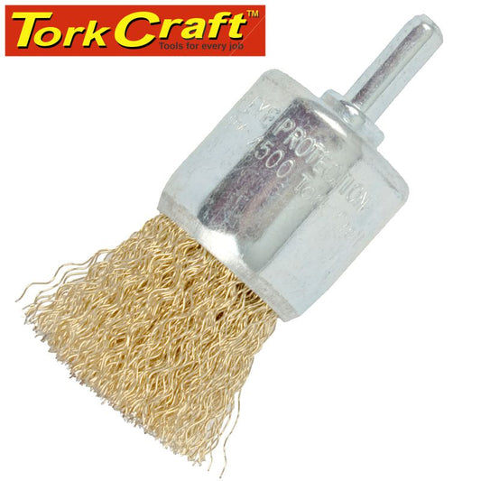 Wire End Brush 30Mm X 6Mm Shaft Blister freeshipping - Africa Tool Distributors