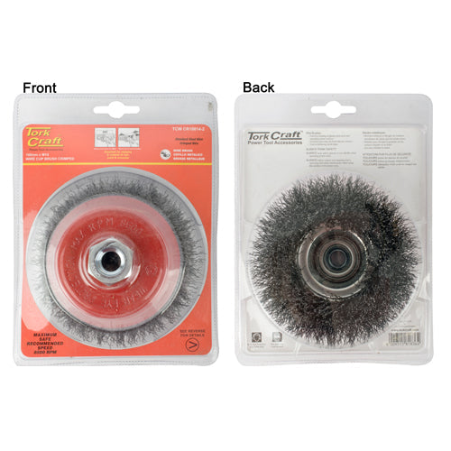 Wire Cup Brush Crimped Plain 100Mmxm14 Blister freeshipping - Africa Tool Distributors