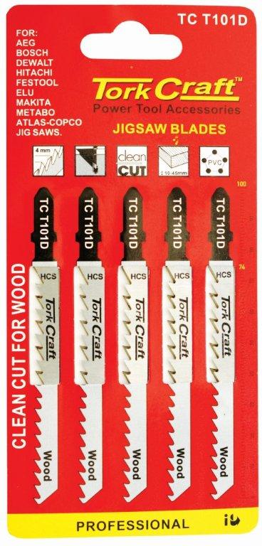 T-Shank Jigsaw Blade For Wood 4Mm 6Tpi 100Mm 5Pc freeshipping - Africa Tool Distributors