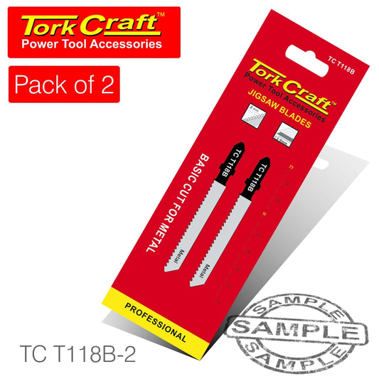T-Shank Jigsaw Blade For Metal 2Mm 12Tpi 75Mm 2Pc