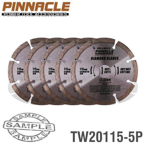 Pinnacle Diamond Blade Seg 115Mm Pinnacle ( 5 Pack ) freeshipping - Africa Tool Distributors