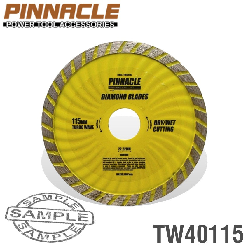 Pinnacle Diamond Blade Turbo Wave 115Mm X 22.22 Pinnacle Northern