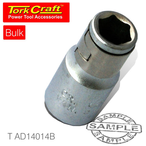 Tork Craft Socket Adaptor Coupler 1/4'F Sq X  1/4'F Hex Bulk freeshipping - Africa Tool Distributors