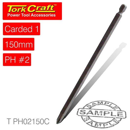 Phillips No.2 Power Bit X 150Mm Carded freeshipping - Africa Tool Distributors