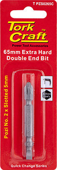 Tork Craft D/END PZ2 X 5MM SL.65MM 1/CARD