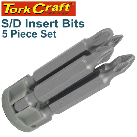 S/D Power Bit Set 50Mm 5Pce freeshipping - Africa Tool Distributors