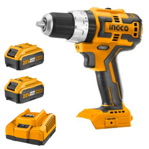 Special - Ingco Cordless Impact Drill 60NM Brushless Kit (Charger + 2x Battery(4AH) Incl.)