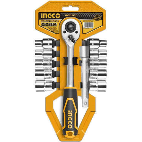 Ingco Socket Set 10-24Mm 1/2" Drive 12 Pcs freeshipping - Africa Tool Distributors