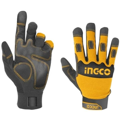 Ingco - Mechanic/Synthetic Gloves - Extra Large