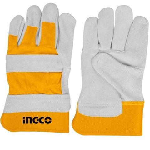 Ingco - Cow Split Leather Gloves - Large