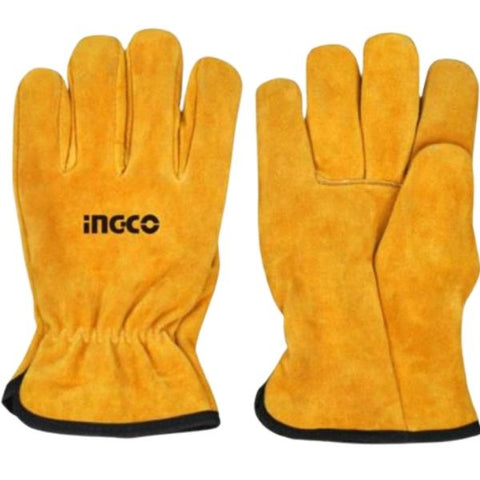 Ingco - Leather Gloves - 10-Inches