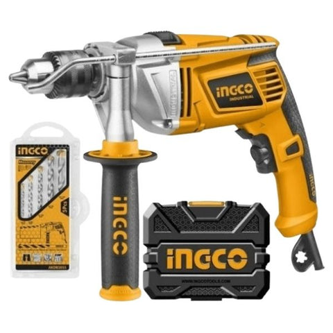 Ingco - Impact Drill 1100W with 5 x Masonry Drill Bits and Carry Case