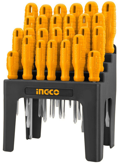 INGCO - Screwdriver Set (26 Piece) with Plastic Frame