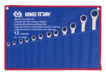 Spanner Set 9Pc Ratchet Type 9Pc Double Ring 6-24Mm - King Tony freeshipping - Africa Tool Distributors