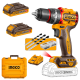 Ingco Cordless Compact Brushless Impact Drill 76Nm 20V Kit Ingco Cordless Compact Brushless Impact Drill 76Nm 20V Kit