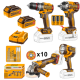 Ingco 4 in 1 Cordless Combo Kit 20V Ingco 4 in 1 Cordless Combo Kit 20V