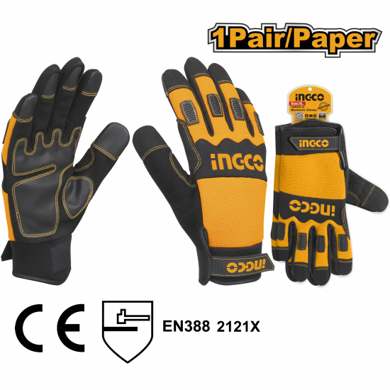 Ingco - Mechanic/Synthetic Gloves - Extra Large Ingco - Mechanic/Synthetic Gloves - Extra Large
