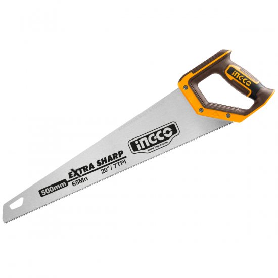 Ingco Hand Saw 500mm 7TPI Extra Sharp Ingco Hand Saw 500mm 7TPI Extra Sharp