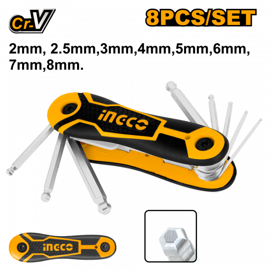 Ingco - Ball Point Hex Key Set Ingco - Ball Point Hex Key Set