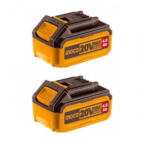 Ingco 4Ah Battery 2pc Set 20v P20S FBLI20021